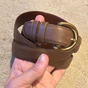 Vintage Coach Cappuccino Leather Belt